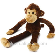 Diseño personalizado brazos largos y piernas juguete de felpa mono